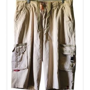 Ecko Unlimited Beige Cargo Shorts